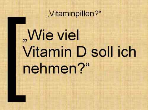 Folie161 Vitamin D Vitaminpillen